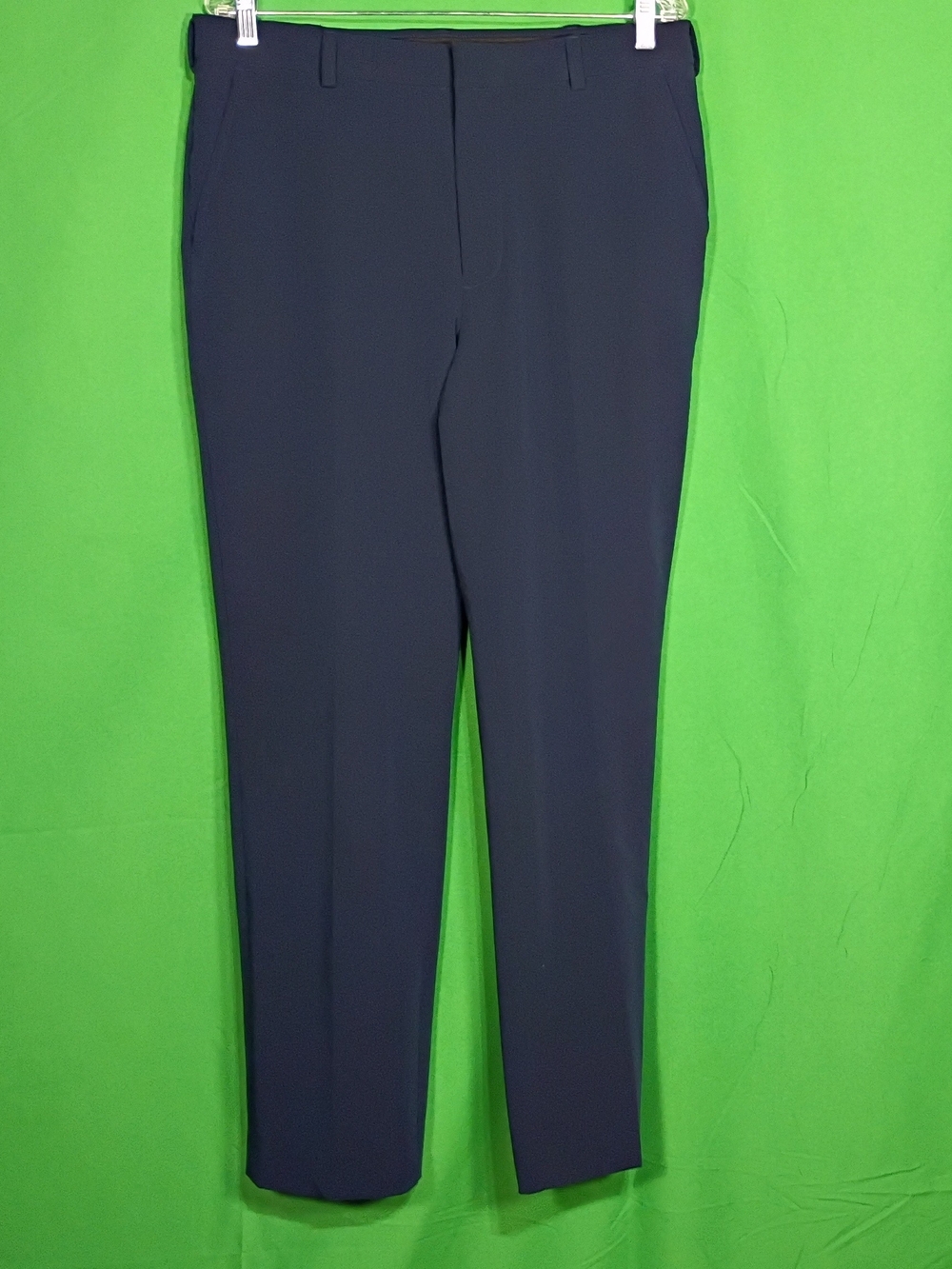 George Men's Size 34 x 32 Pants Navy Blue Straight Leg Regular Fit